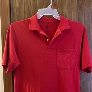 TWO Jerzees Vibrant Red Polo Shirts